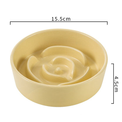 Ceramic Pet Cat And Dog Bowl Small And Medium-sized Dogs Puppy