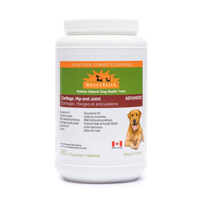 WellyTails Cartilage, Hip &amp; Joint Dog ADVANCED (original Rx formula updated)