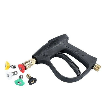 4000 PSI High Pressure Washer Gun — 1/4" Quick Connect, M22-14mm, 5 Nozzle Tips