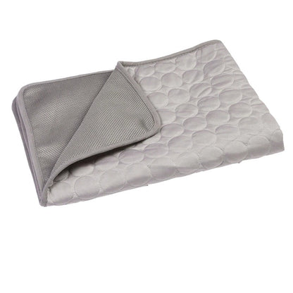 Dog Cooling Mat Cooling Pad For Pets Chilly Pad For Kennels, Crates, Cars, Indoor &amp; Outdoor Ice Silk Mat Cooling Blanket Cushion Non-Toxic Breathable Sleep Bed Beach