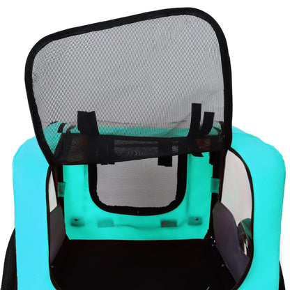 Pet Bike Trailer Dog Cart for Bicycle, Suitable for Small and Medium Pets, Easy Folding Cart Frame, Quick Release Wheel, Non-Slip Floor, Internal Leash