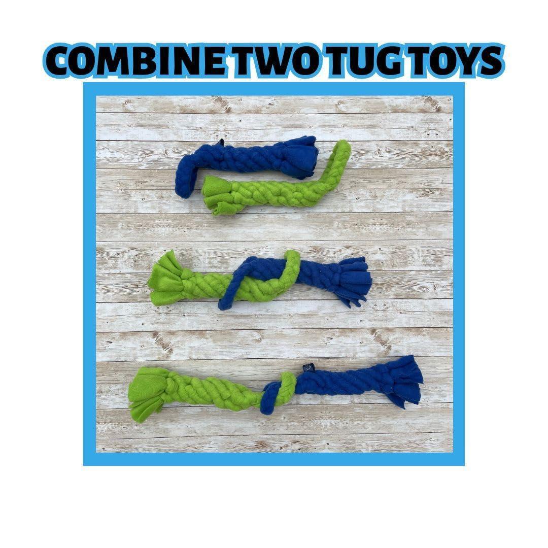 Interactive Tug &amp; Treat-Dispenser Toy for Dogs Teething Relief Lavender