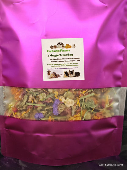 Fantastic Flowers &amp; Veggie Blend for Chinchillas, Guinea Pigs &amp; Rabbits &amp; More