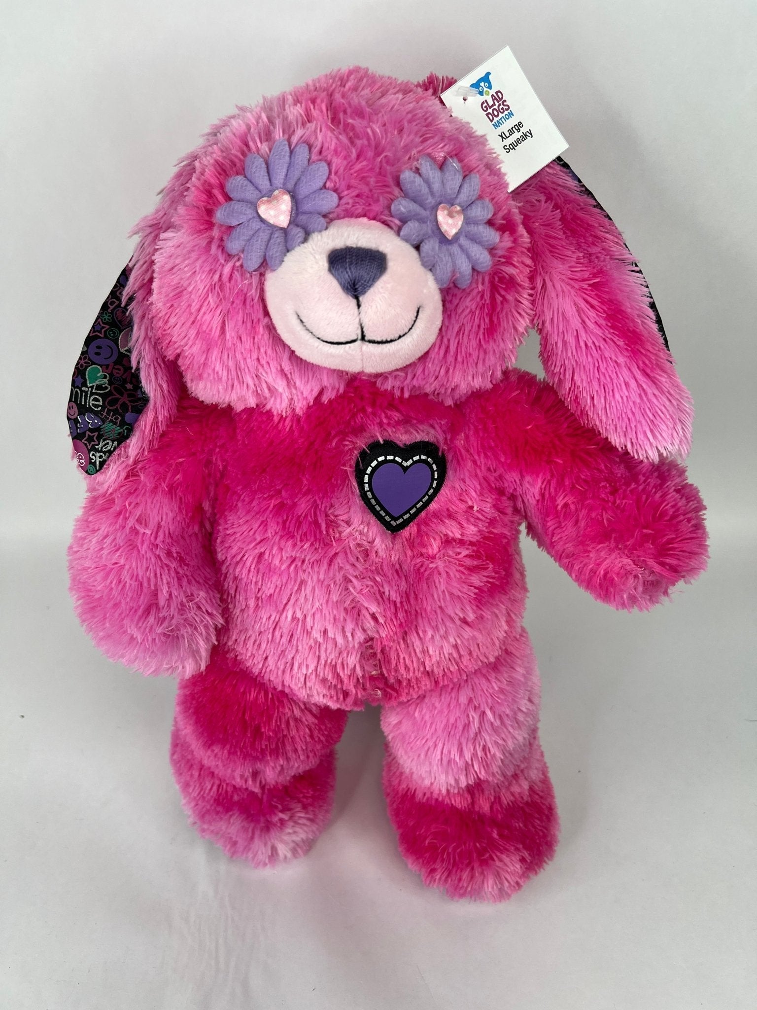 EXTRA LARGE Hearts, Love &amp; Candy Dog Toy: Squeak &amp; NO Squeak