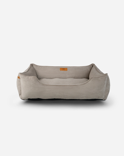 Chester &amp; Lee | Fancy Corduroy Sleeper Dog Bed Taupe