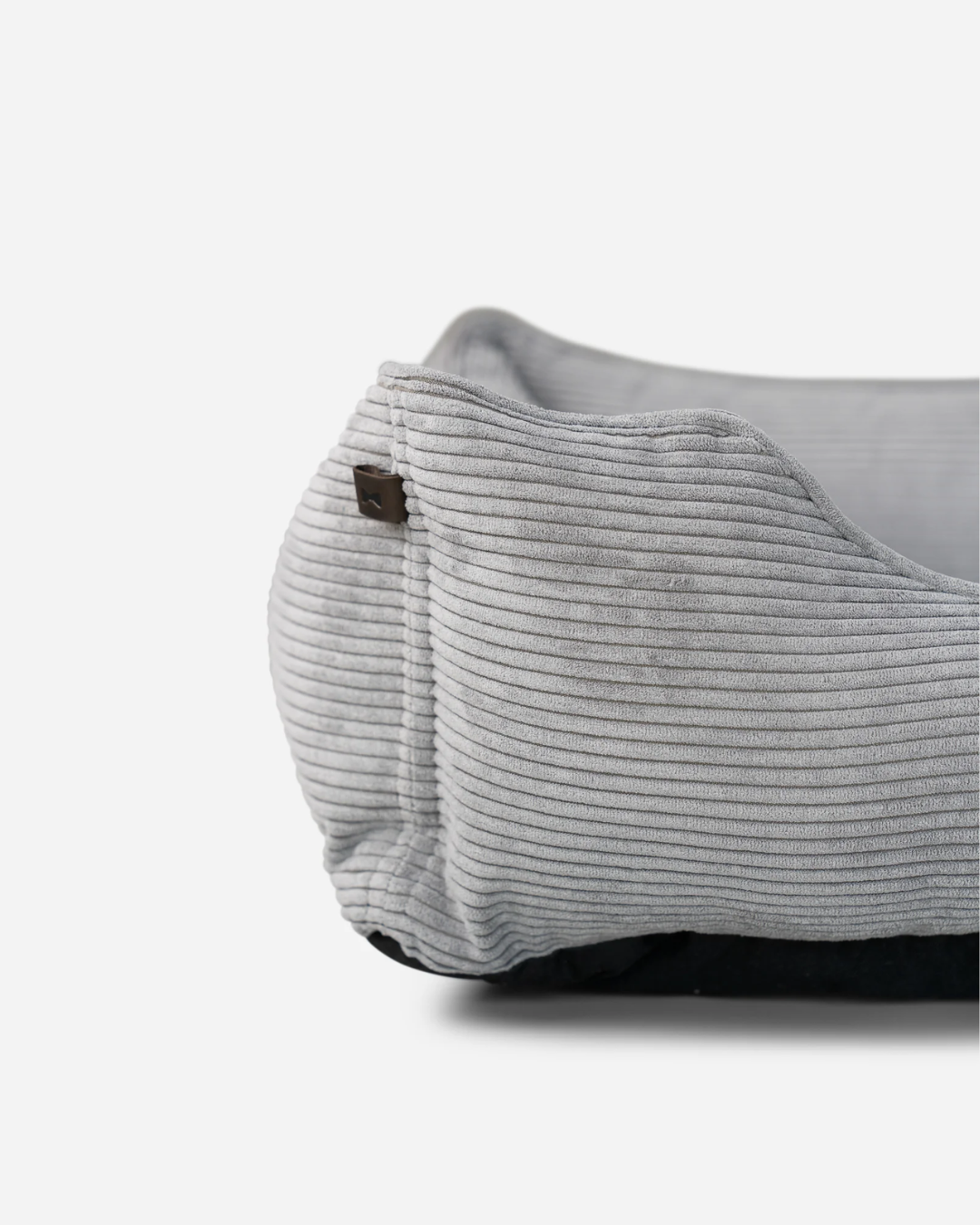 Chester &amp; Lee | Fancy Corduroy Sleeper Dog Bed Gray