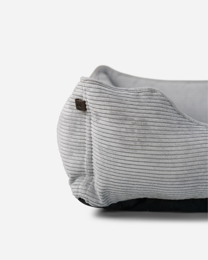 Chester &amp; Lee | Fancy Corduroy Sleeper Dog Bed Gray