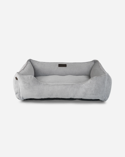 Chester &amp; Lee | Fancy Corduroy Sleeper Dog Bed Gray