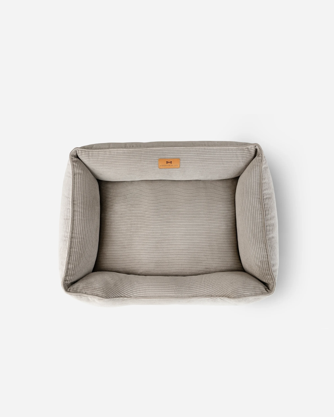 Chester &amp; Lee | Fancy Corduroy Sleeper Dog Bed Taupe