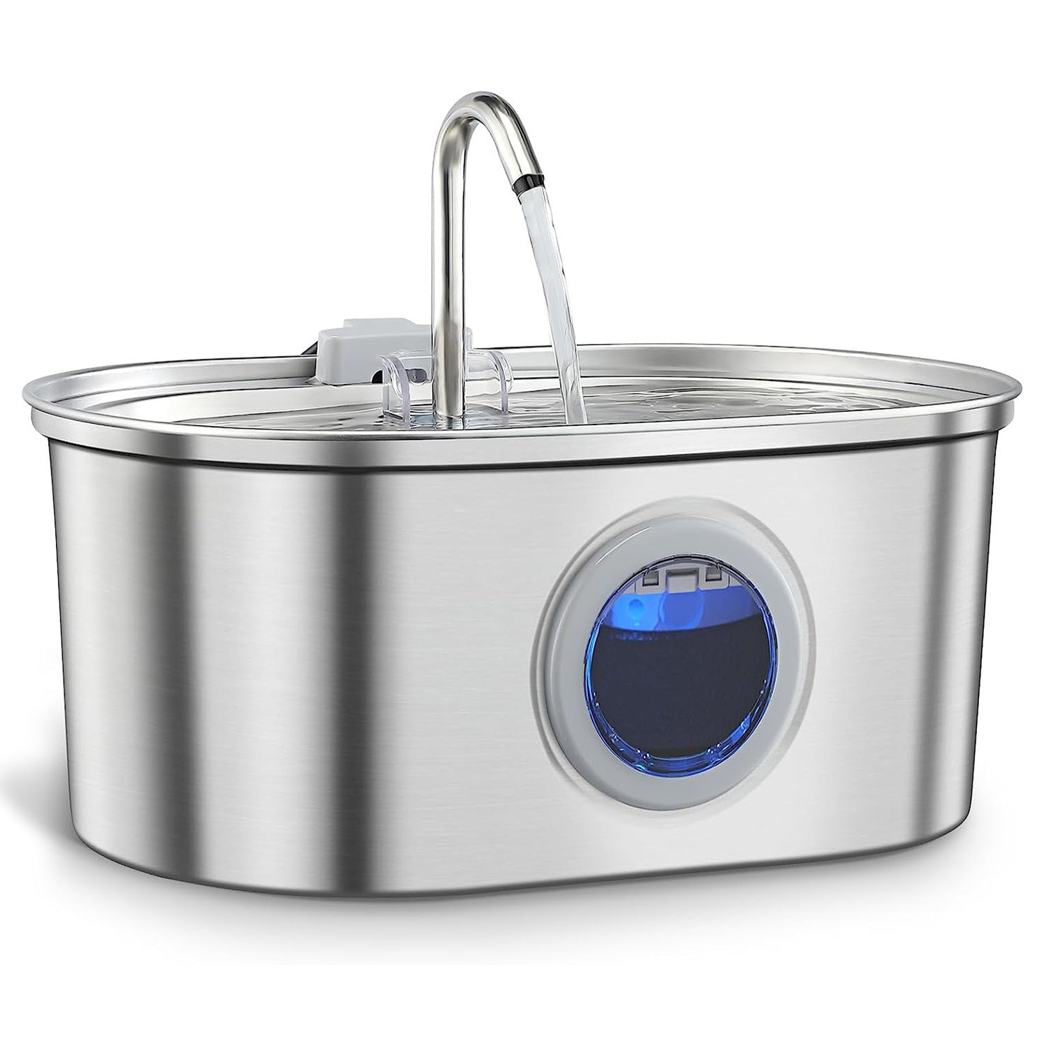 Pet Stainless Steel Electric Water Fountain — Multi-Plug + Filter Bundles