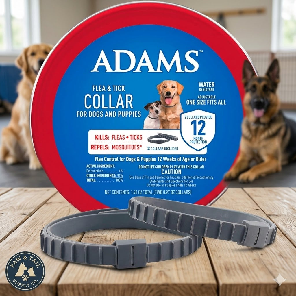 Adams Flea &amp; Tick Collar for Dogs &amp; Puppies Flea Collar Protection 2 Count