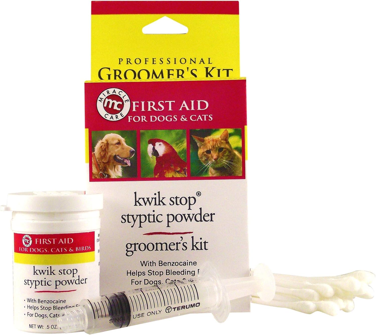 Kwik-Stop Groomers Kit for Dogs, Cats &amp; Birds Nail Care &amp; Grooming Kit