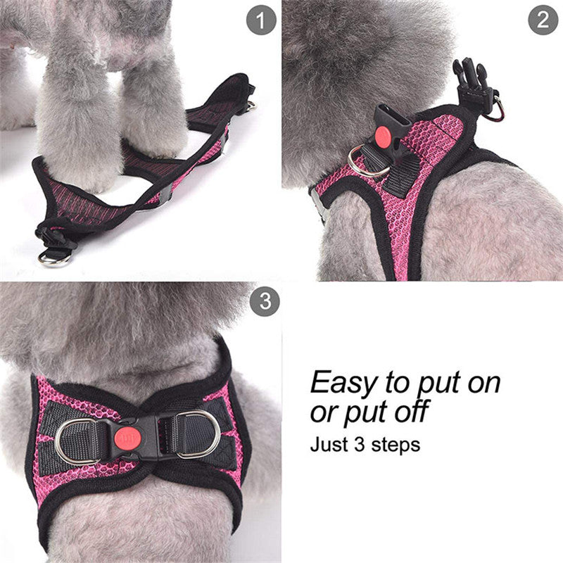 Reflective Harness &amp; Dog Leash