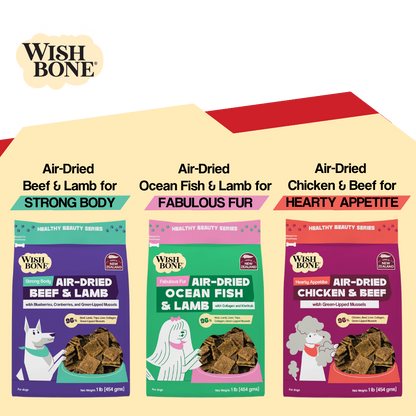 Wishbone Air-Dried Lamb Recipe Dog Food - 454g