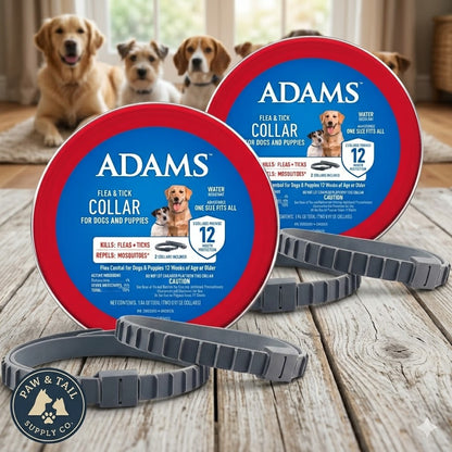 Adams Flea &amp; Tick Collar for Dogs &amp; Puppies Flea Collar Protection 4 Count