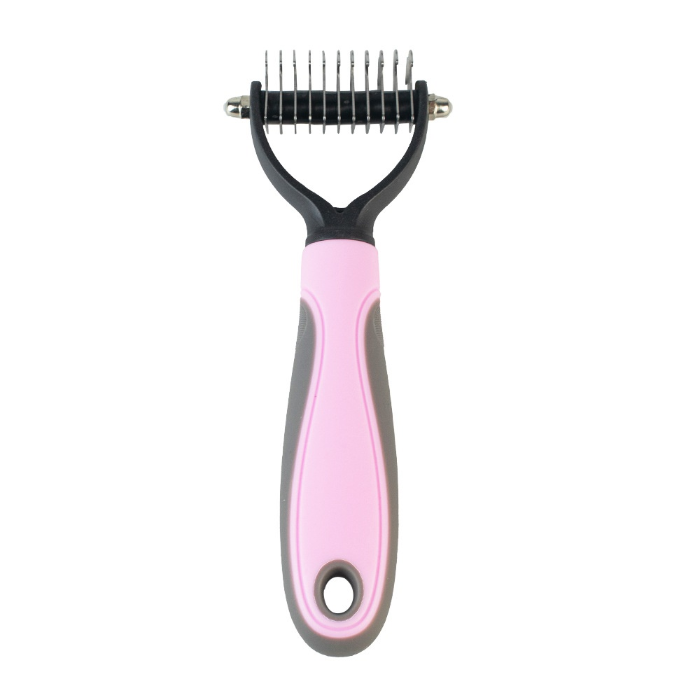De-shedding Pet Grooming Brush for Dogs &amp; Cats