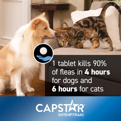 Capstar Fast-Acting Oral Treatment for Dogs &amp; Cats 2-25 lb 6 Doses Fast Acting