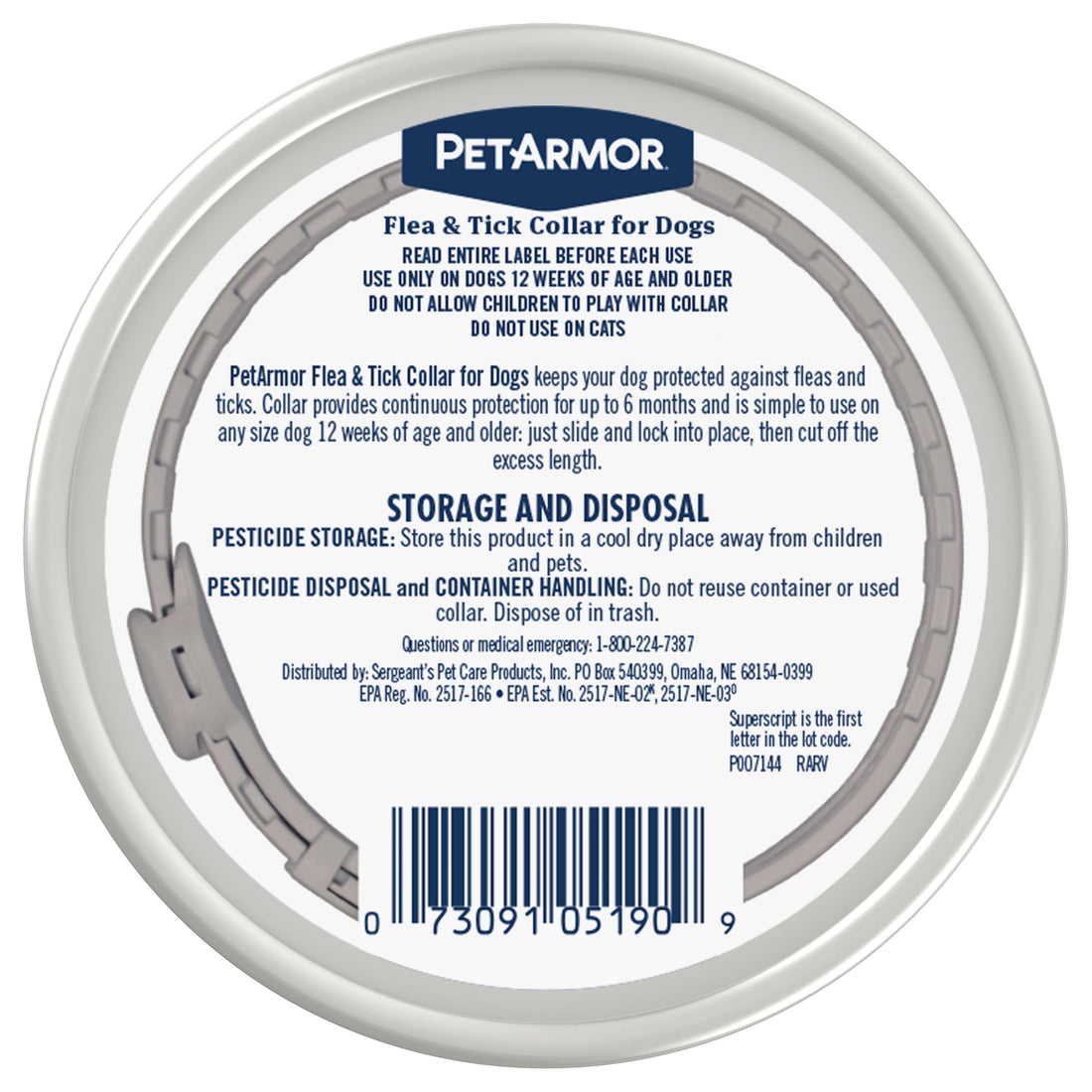 Ultimate Flea &amp; Tick Protection Collar for Dogs - One Size Fits All, Lasts 6 Months