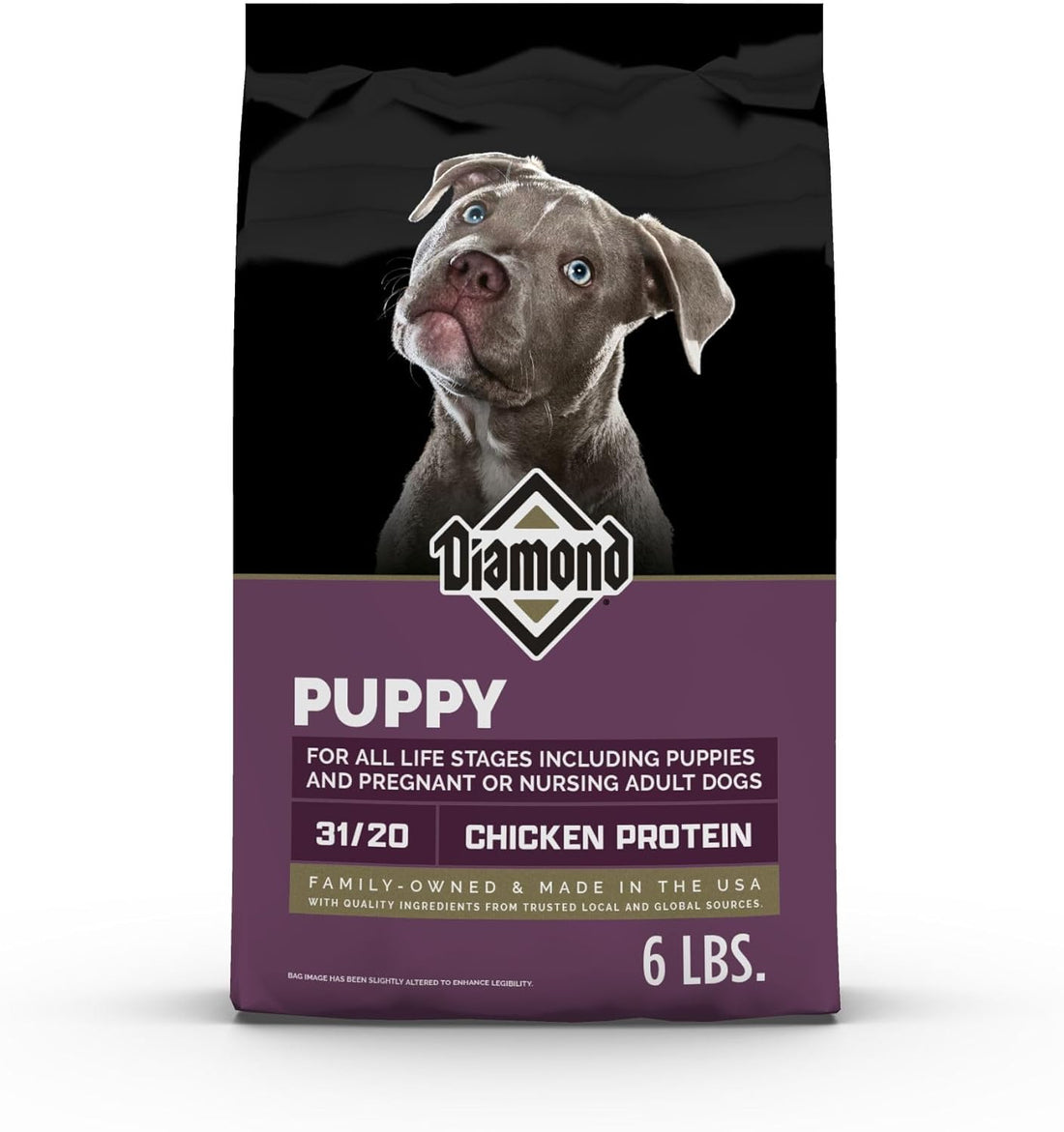 Diamond Puppy Formula All Life Stages 31/20 Suitable Nursing Adult Dog Food 6lb