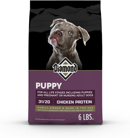 Diamond Puppy Formula All Life Stages 31/20 Suitable Nursing Adult Dog Food 6lb