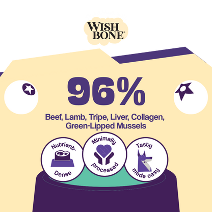 Wishbone Air-Dried Beef &amp; Lamb Recipe Dog Food - 454g