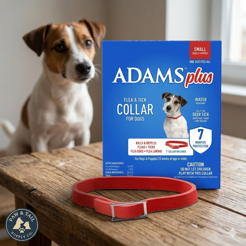 Adams Plus Flea &amp; Tick Collar for Small Dogs &amp; Puppies 7 Month Protection