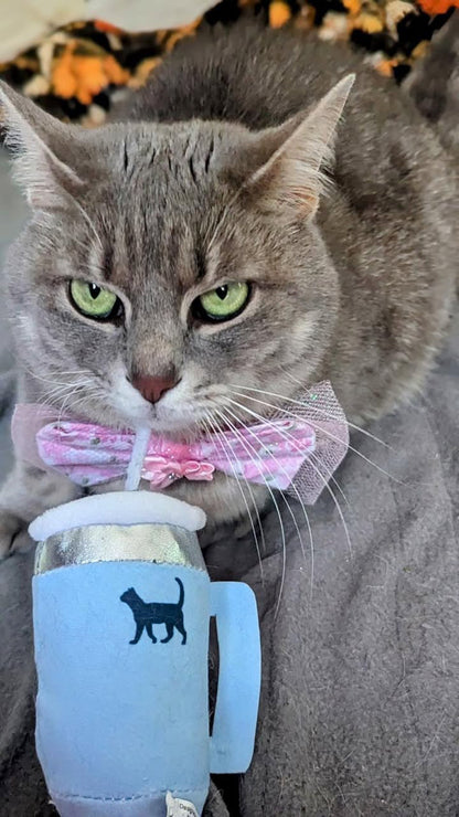 PUPROAR Kitty Cup Cat Toy | Cute Catnip &amp; Crinkle Plush Cat Toy