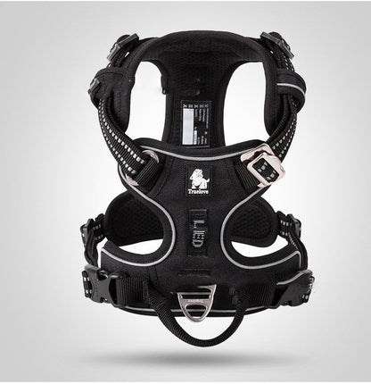 Nylon Dog Harness Vest — 10 Colors, Sizes XS–XL