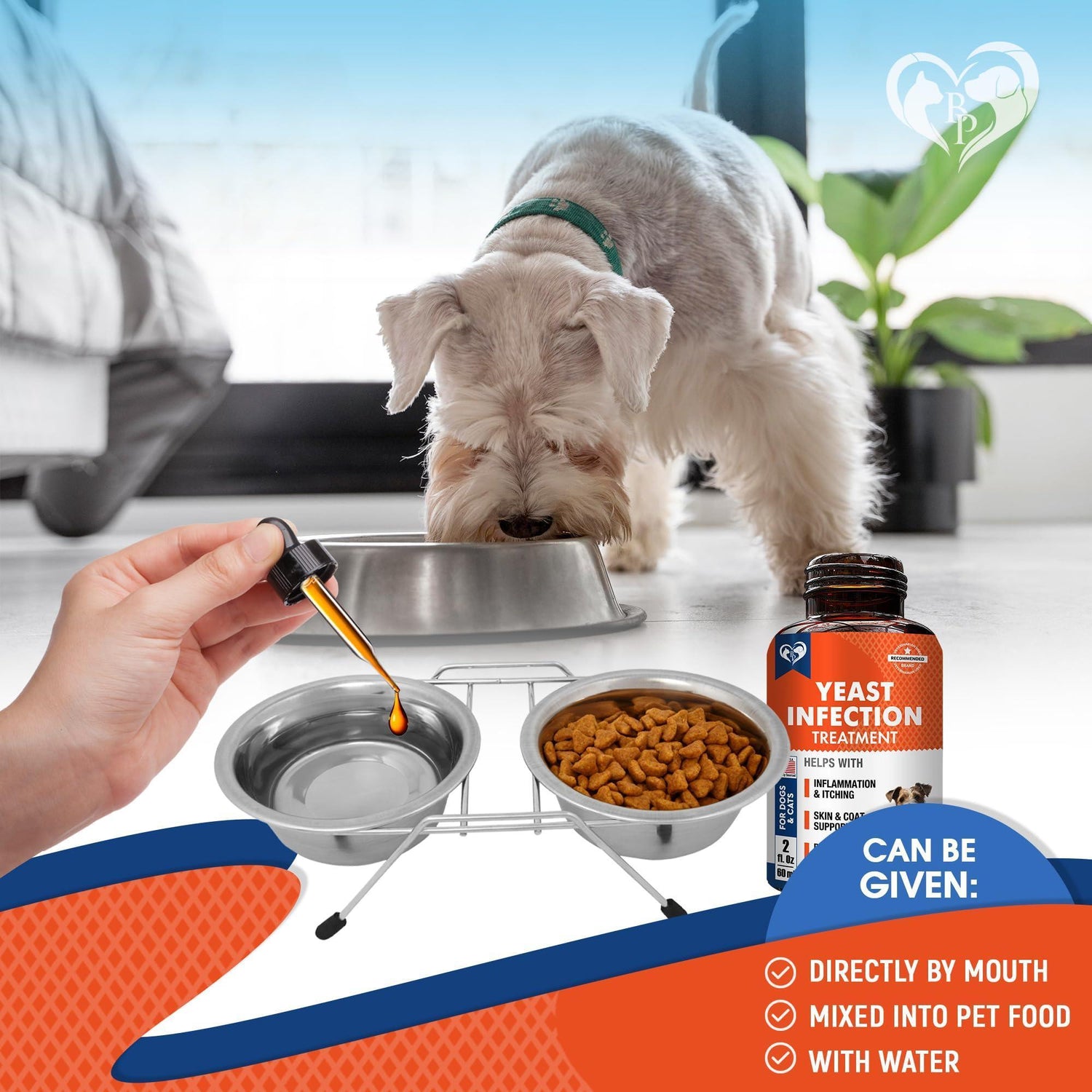 Dog Yeast &amp; Anti-Itch Supplement Drops Skin Ears &amp; Allergy Relief