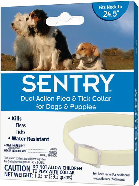 Sentry Dual Action Flea &amp; Tick Collar for Dogs