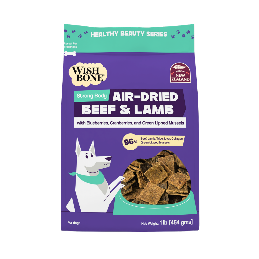 Wishbone Air-Dried Beef &amp; Lamb Recipe Dog Food - 454g