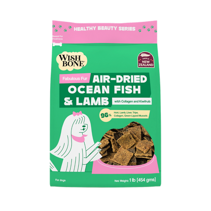 Wishbone Air-Dried Ocean Fish &amp; Lamb Recipe Dog Food - 454g