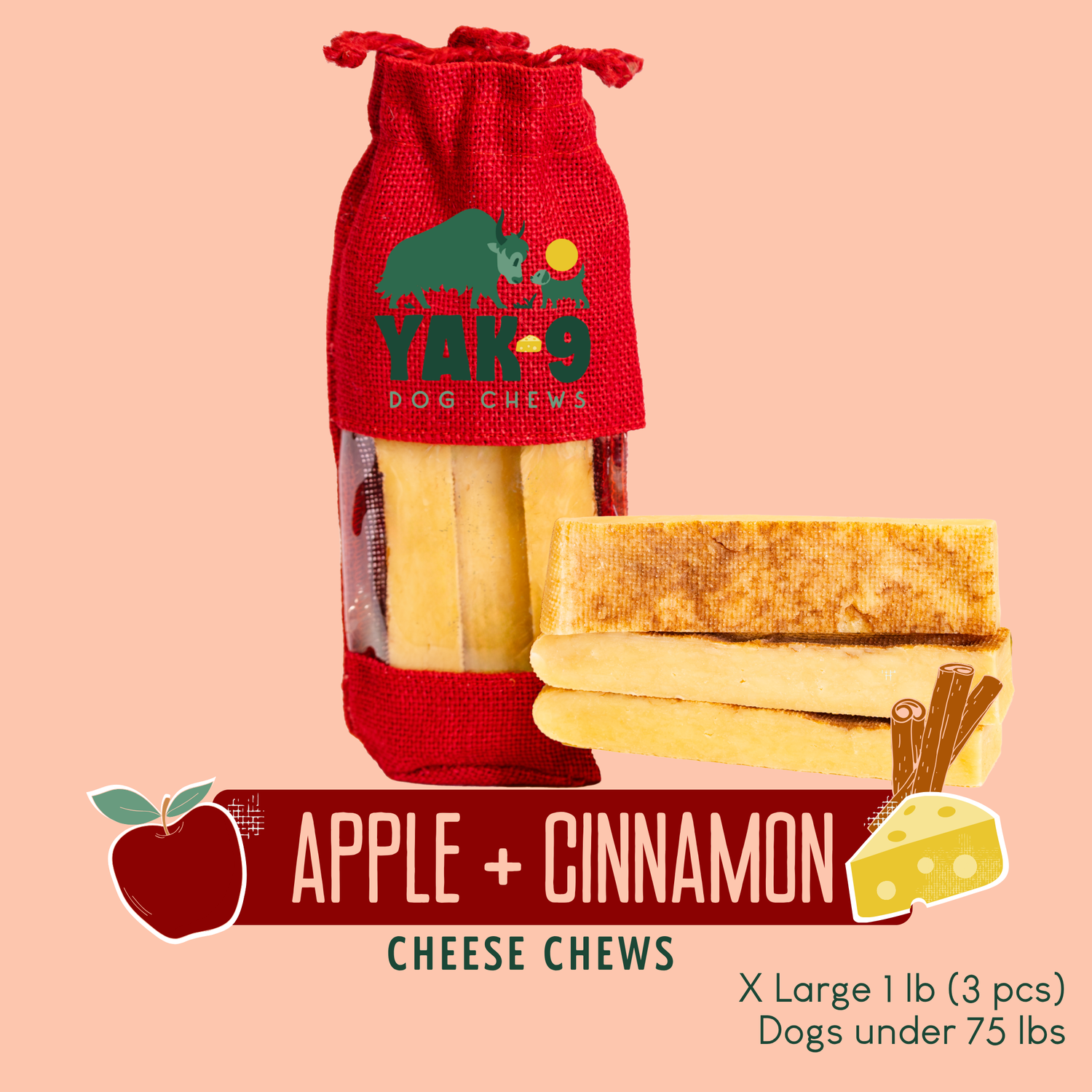 Apple &amp; Cinnamon Chews for Dogs