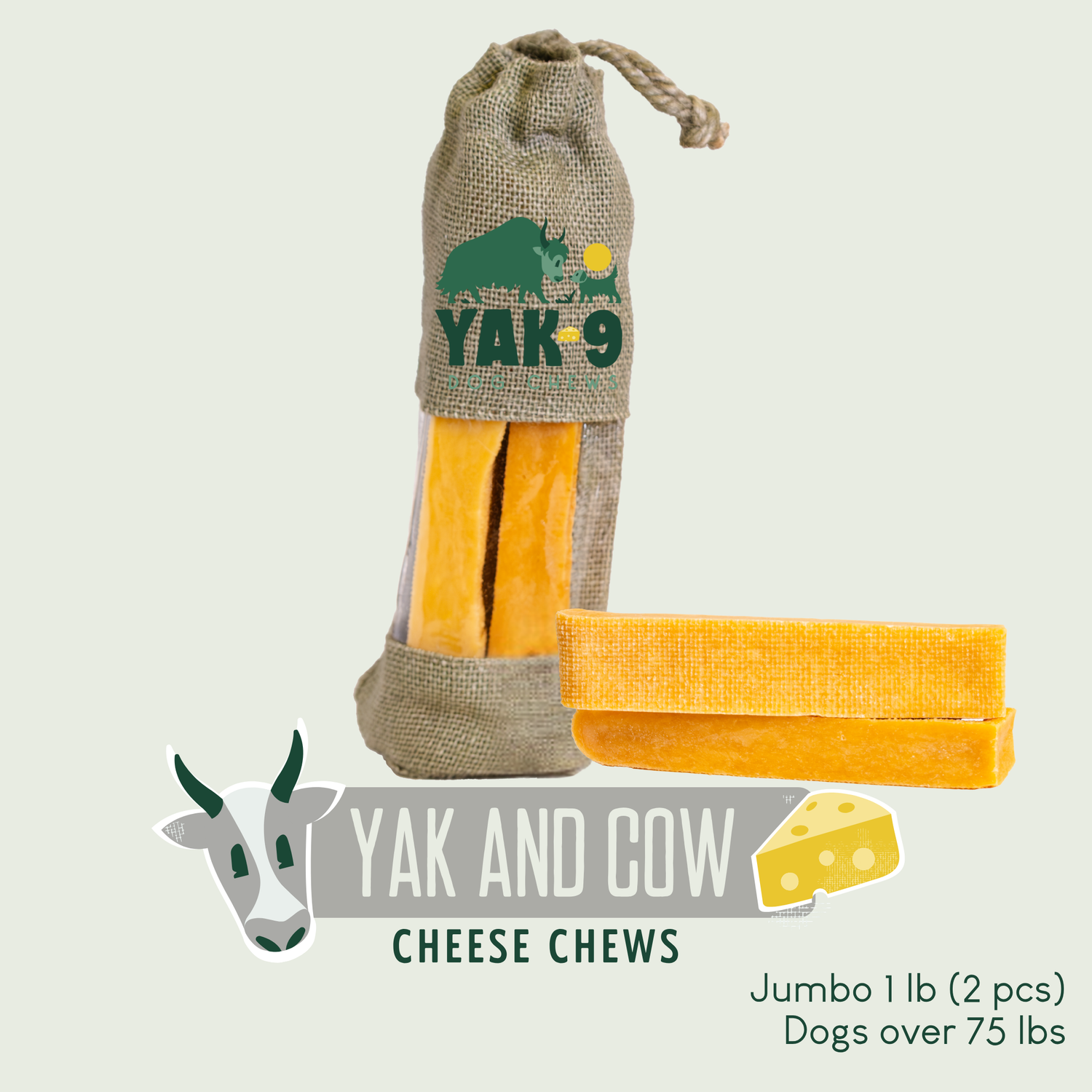 Yak and Cow Cheese Chews for Dogs