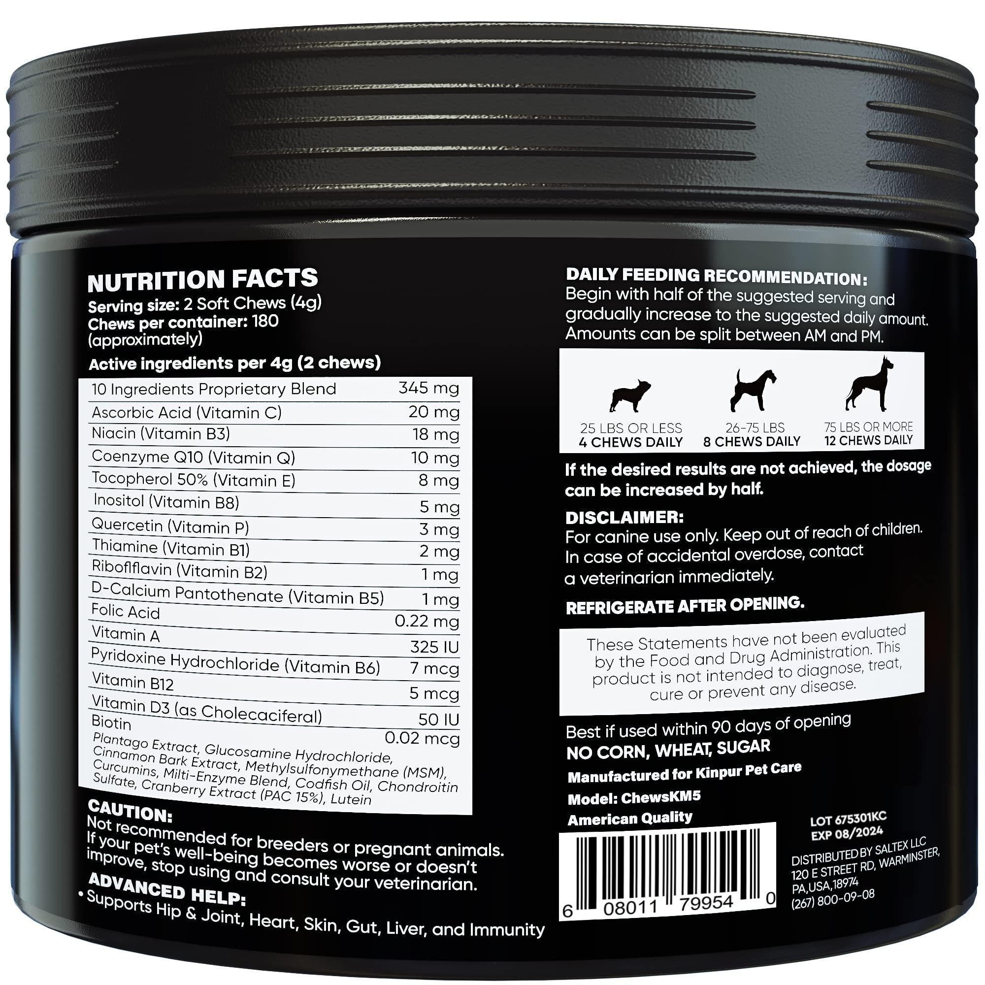 Dog Multivitamin 15-in-1 Immune Digestion Joint &amp; Heart Health
