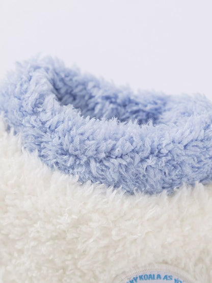 Cozy Plush Pet Sweater with Cute Patch