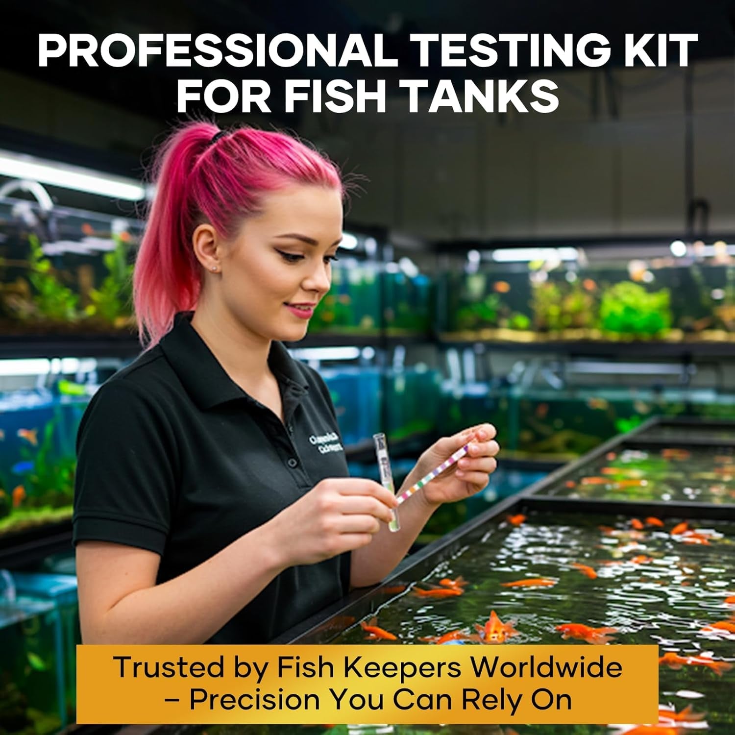 Aquarium Test Strips 11 in 1 Water Test Kit 950 Tests Ammonia pH Fish Tank