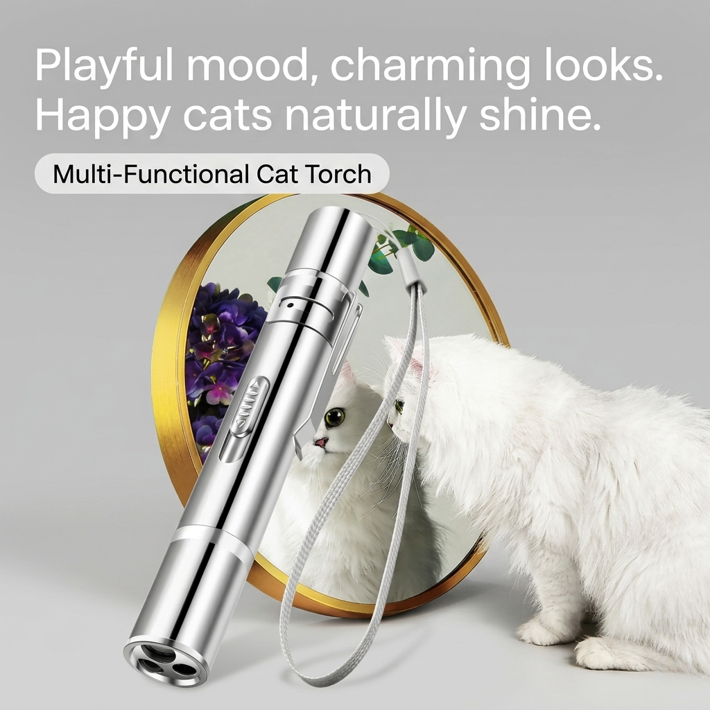 3-in-1 Laser Pet Toy &amp; UV Flashlight Pen