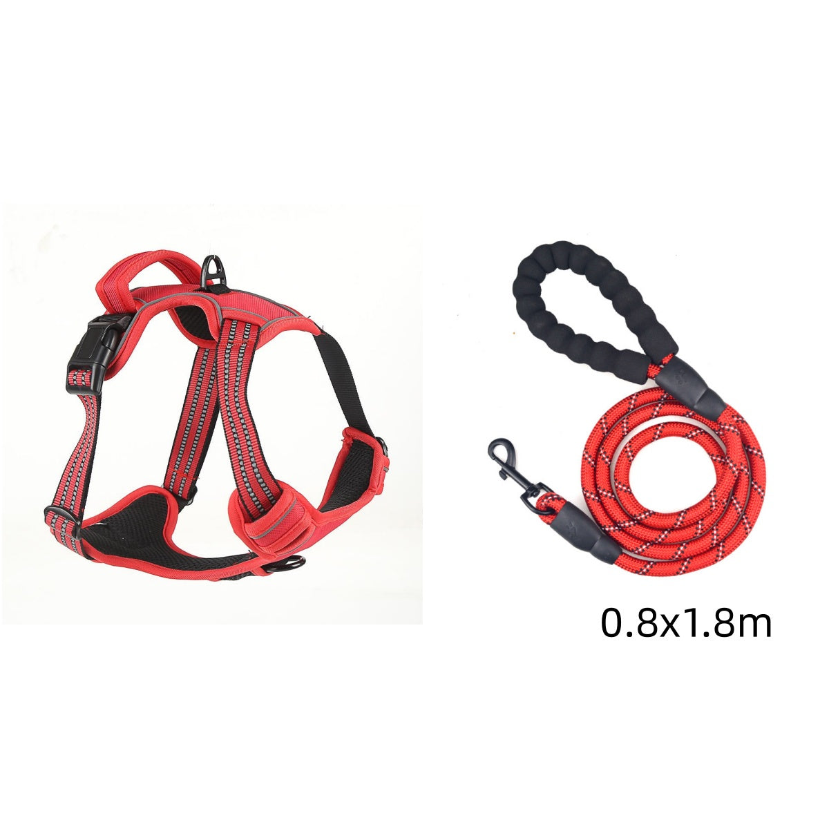 Reflective No-Pull Dog Harness Vest — Single &amp; Set Options