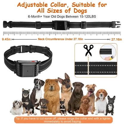 2-in-1 Wireless Dog Fence and Remote Training Collar Ipx6