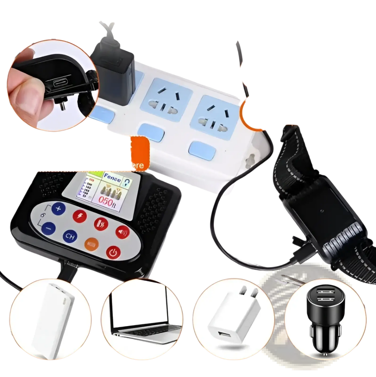 2-in-1 Wireless Dog Fence and Remote Training Collar Ipx6