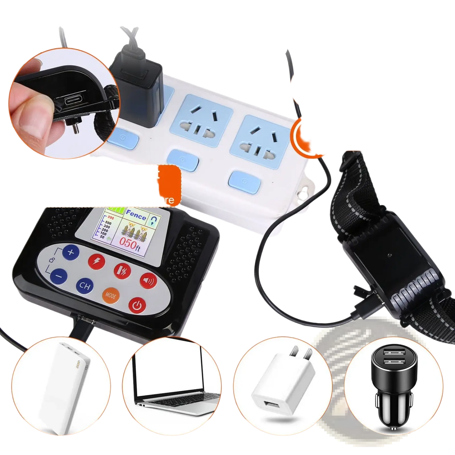 2-in-1 Wireless Dog Fence and Remote Training Collar