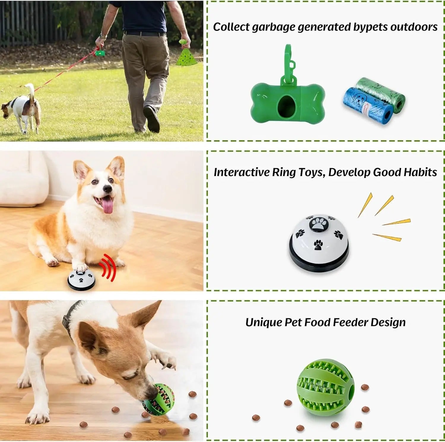 20-Piece Puppy Teething Chew Toy Set with Basket for Small &amp; Medium Dogs