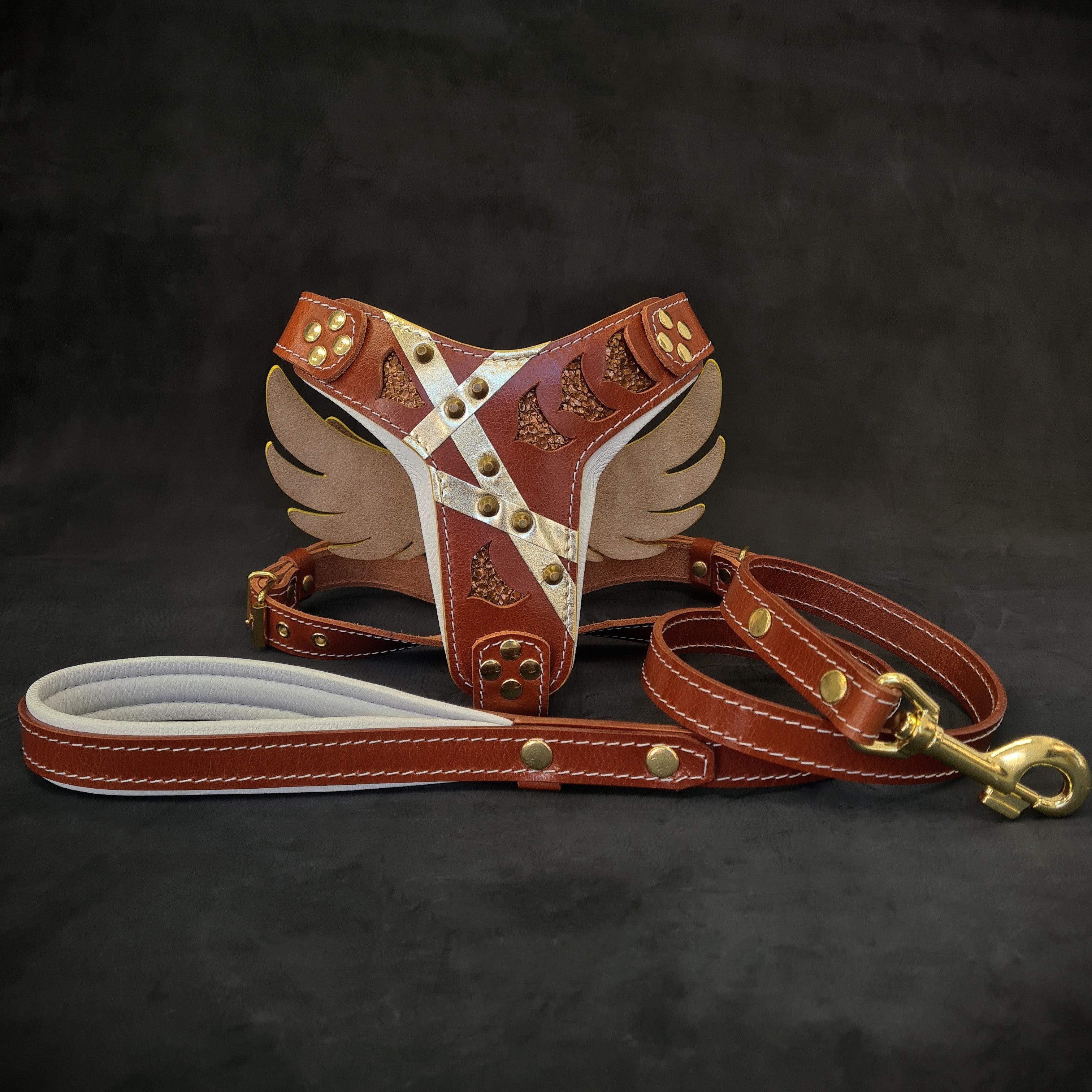 "Hermes" Set- harness &amp; leash