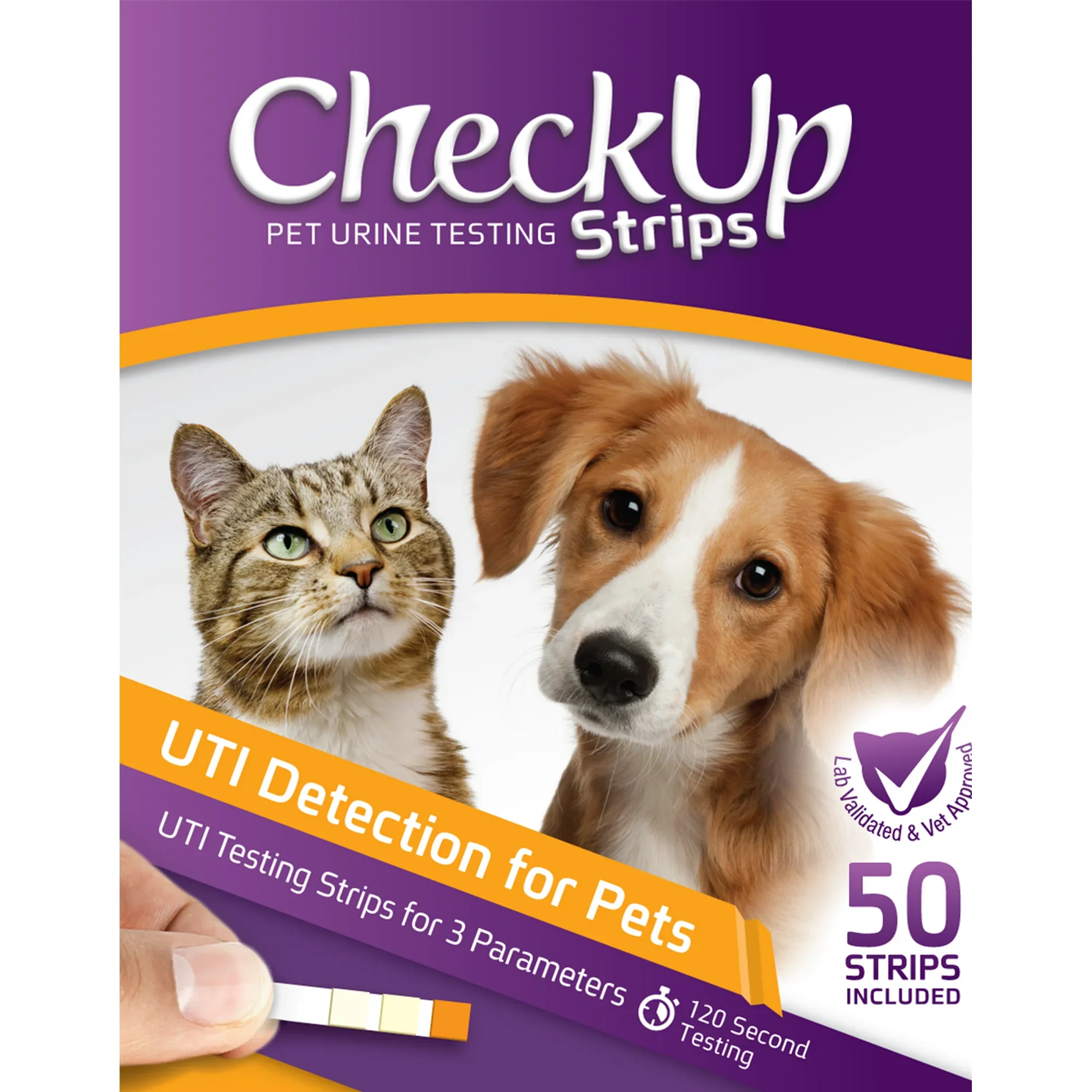 Coastline Global CheckUp UTI Urine Test Strips for Dogs &amp; Cats 50ct