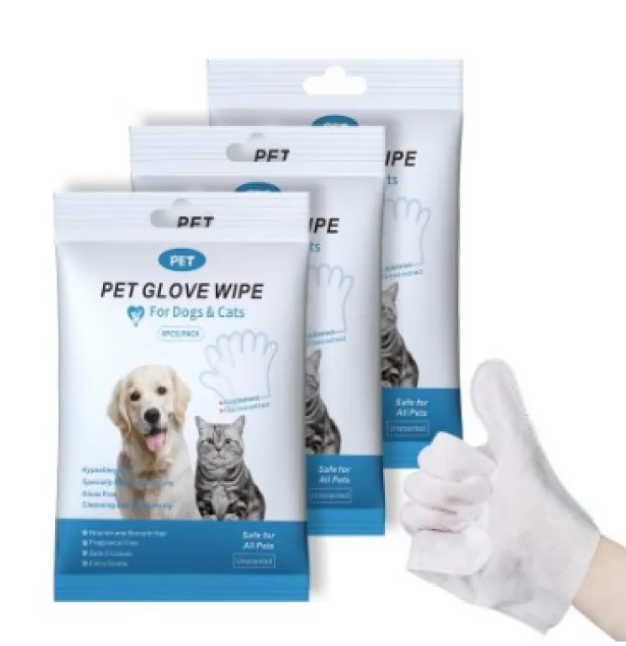 Pet Cleaning Gloves &amp; Wipes – Gentle Grooming &amp; Hygiene Kit for Dogs &amp; Cats