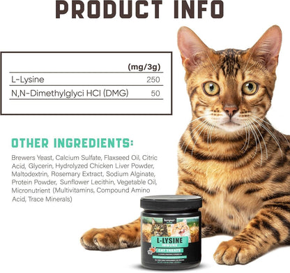 Lysine Cat Treats Immune Support Respiratory &amp; Eye Health