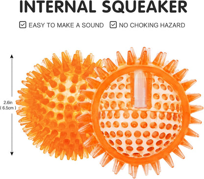 30% OFF!  2.5" Spiky Ball Squeakers, 3 Colors CHEAPER THAN AMAZON
