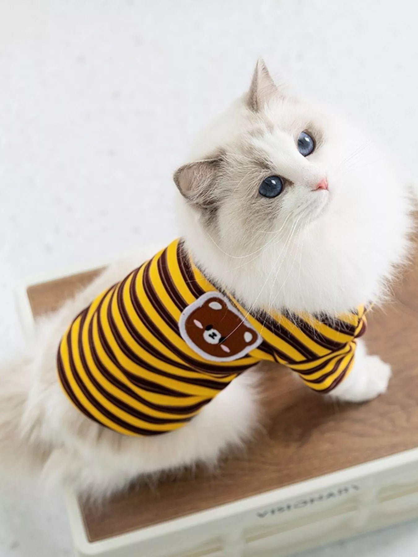 Cozy Plush Pet Sweater with Cute Patch