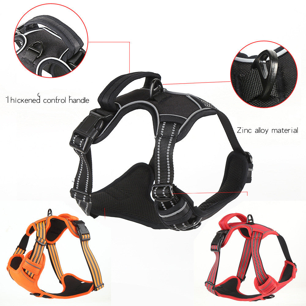 Reflective No-Pull Dog Harness Vest — Single &amp; Set Options